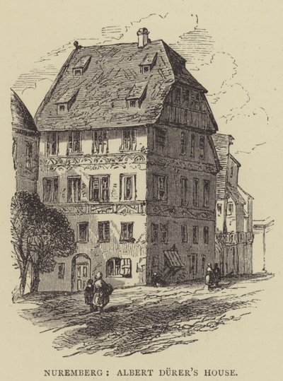 Nuremberga, Casa de Albert Durer (gravura) de English School