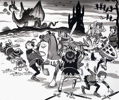 Ilustração de rima de berçário de English School