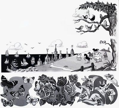 Ilustração de rima de berçário de English School