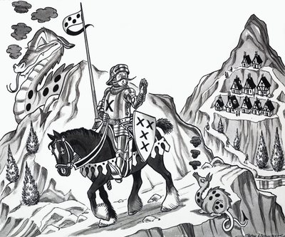 Ilustração de rima de berçário de English School