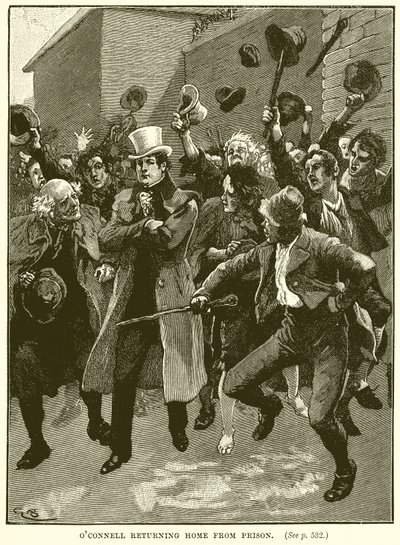 Oconnell retornando para casa da prisão de English School