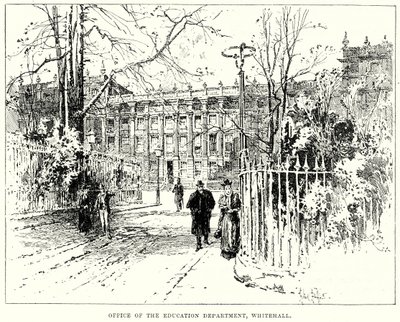 Gabinete do Ministério da Educação, Whitehall (gravura) de English School