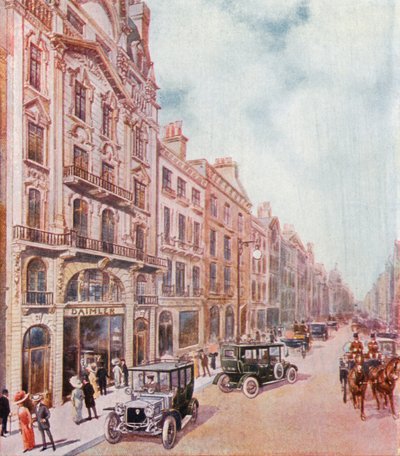 Escritórios e showrooms da Daimler Company em Pall Mall de English School