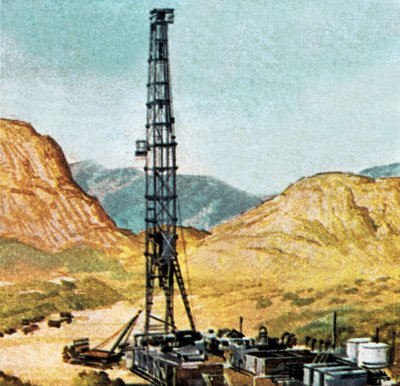 Equipamento de perfuração de petróleo de English School