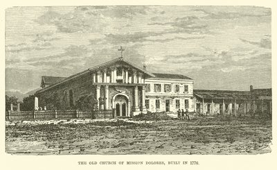 Antiga Igreja da Missão Dolores, construída em 1776 de English School