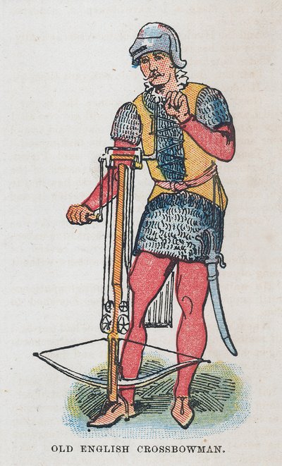 Old crossbowman Inglês de English School