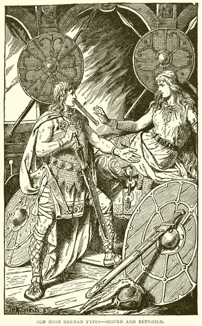 Tipos alemães altos - Sigurd e Brunhild de English School