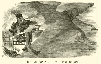 "Old King Coal" e o Demónio do Nevoeiro (gravura) de English School