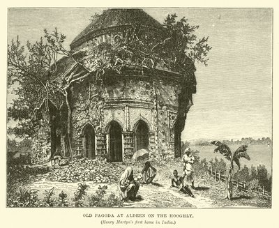Pagode antigo em Aldeen no Hooghly de English School