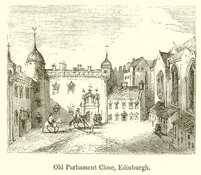Antigo Parlamento perto de Edimburgo de English School