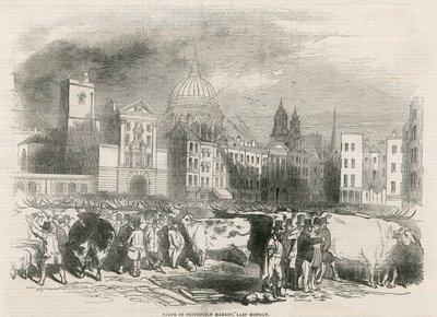 Mercado velho de Smithfield de English School