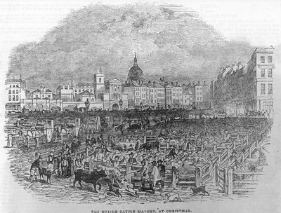 Mercado velho de Smithfield de English School