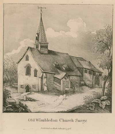 Igreja Velha de Wimbledon em Surrey de English School
