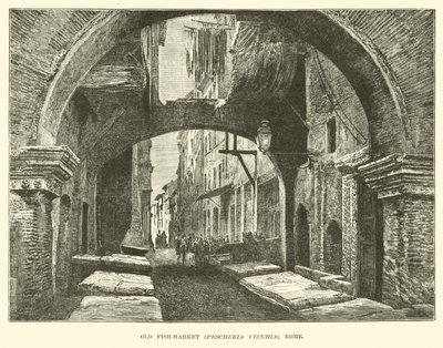Velho mercado de peixe, Pescheria Vecchia, Roma de English School