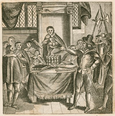Oliver Cromwell demitir o Parlamento Rump de English School
