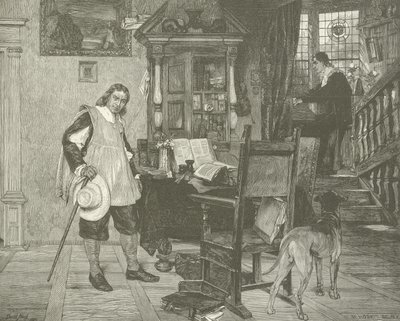Oliver Cromwell visita Milton de English School