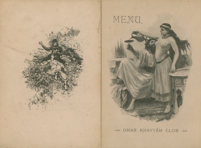 Omar Khayyam Club Dinner Menu de English School