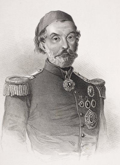 Omar Pasha Latas, da &39;Galeria de Retratos Históricos&39;, publicado em 1880 de English School