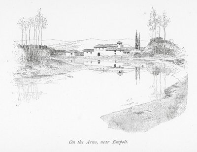 No Arno, perto de Empoli (litografia) de English School