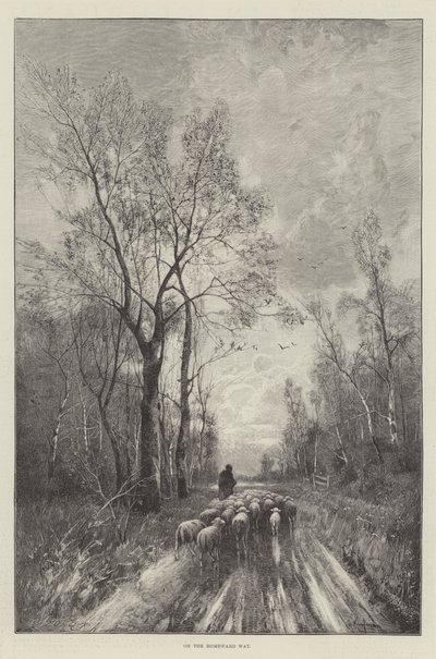 No caminho de casa (gravura) de English School