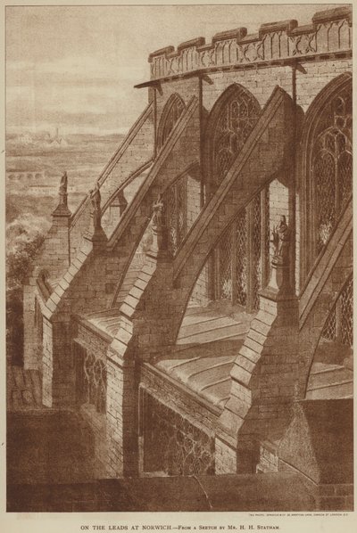 Nos trilhos de Norwich (gravura) de English School