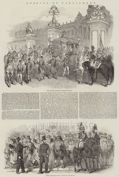 Abertura do Parlamento (gravura) de English School