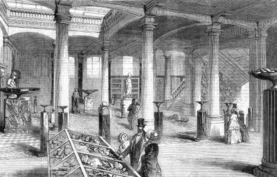 Abertura do Museu de Geologia Prática, Jermyn Street, Londres - o Grande Salão de English School