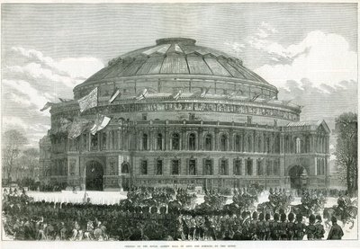 Abertura do Royal Albert Hall pela Rainha Vitória de English School