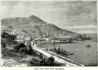 Oran - Vista da Marina (gravura) de English School