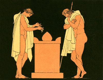 Orestes no túmulo de seu pai de English School