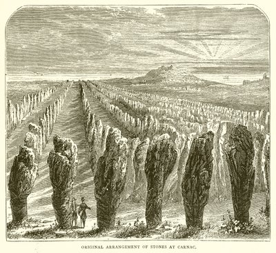 Arranjo original de pedras em Carnac de English School