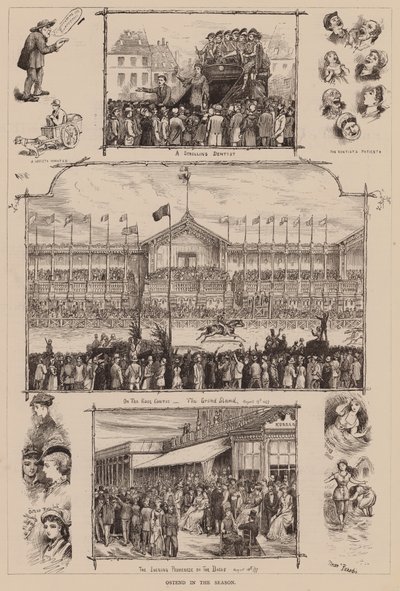 Ostende na estação (gravura) de English School
