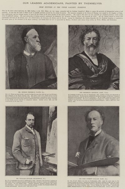 Nossos Principais Acadêmicos, pintados por eles mesmos (litho) de English School
