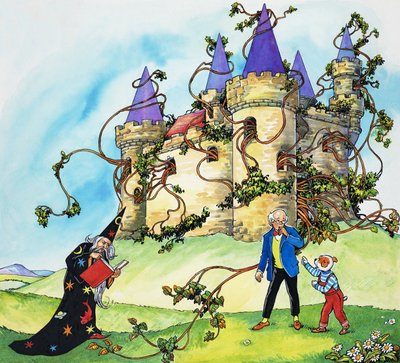 Castelo overgrown de English School