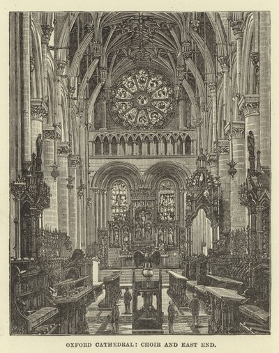 Catedral de Oxford, coro e extremo leste de English School