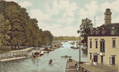Oxford: A Ísis (litografia a cores) de English School