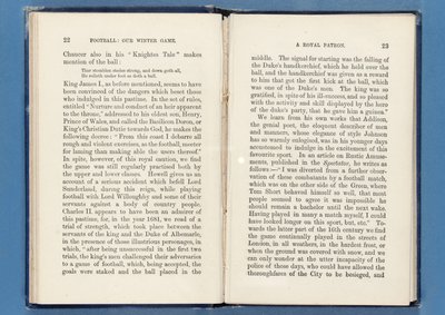 Page from Football: Nosso Jogo de Inverno, de Charles W. Alcock, 1874 (ver também 315143-4) de English School