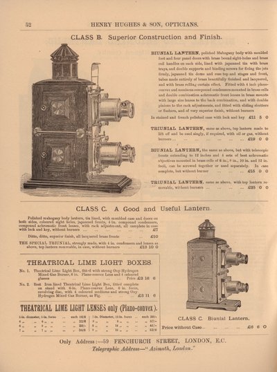 Página de Henry Hughes & Sons Novo Catálogo de English School