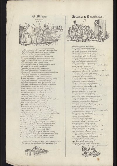 Página do Folheto sobre a Feira de Glasgow, publicado em 23 de Julho de 1835 (gravura) de English School