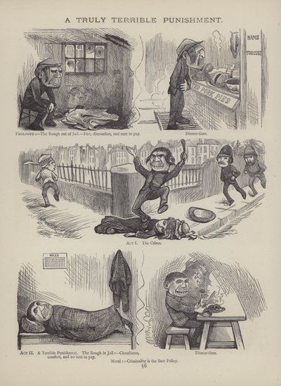 Página de The British Working Man or One Who Does Not Believe In Him (gravura) de English School