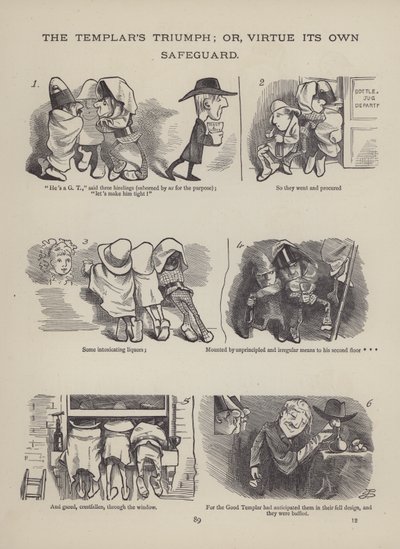 Página de The British Working Man or One Who Does Not Believe In Him (gravura) de English School
