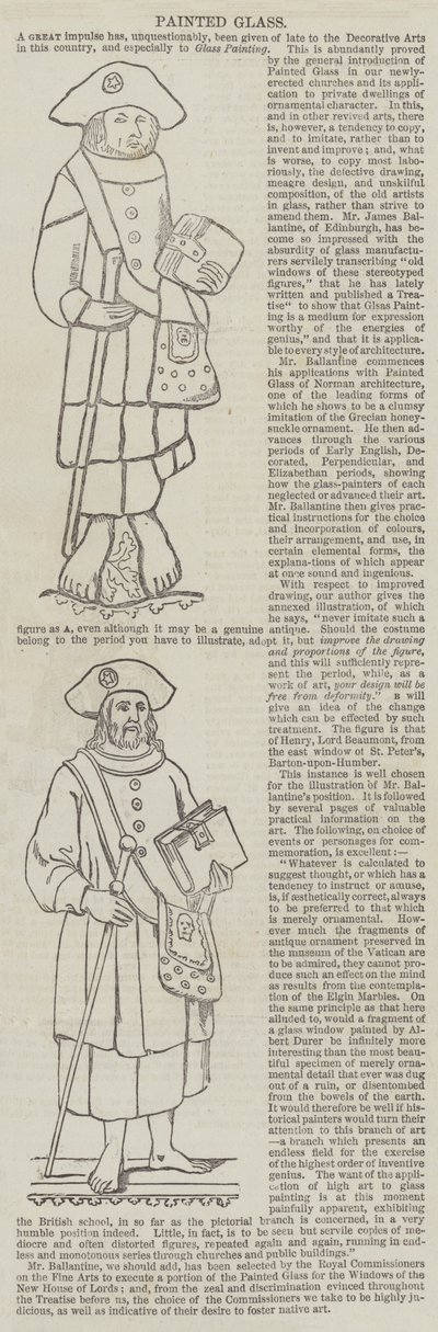 Vidro Pintado (gravura) de English School