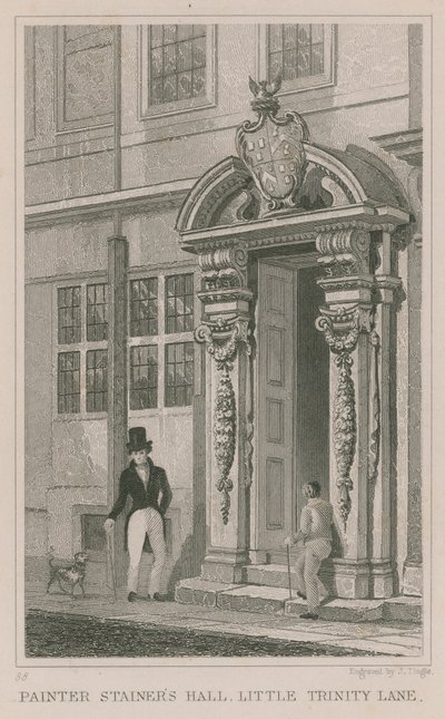 Pintor Stainers Hall, Pequena Trindade Lane, Londres de English School