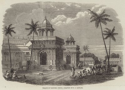 Palácio de Tanjore (gravura) de English School