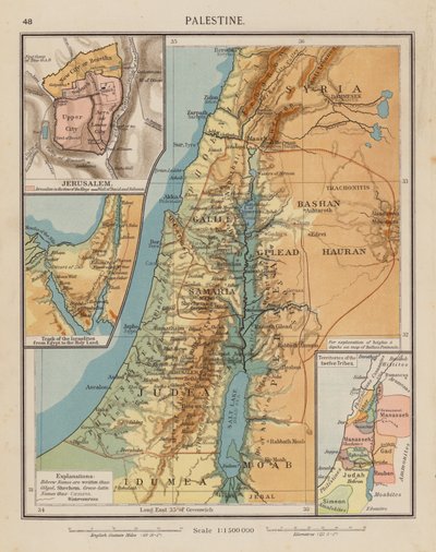 Palestina (litografia a cores) de English School