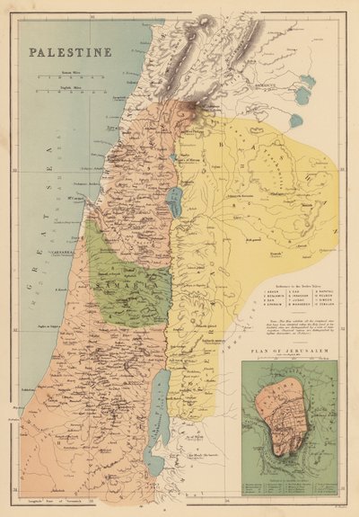 Palestina (litografia a cores) de English School