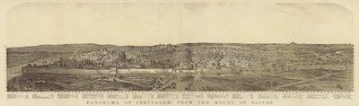 Panorama de Jerusalém do Monte das Oliveiras de English School