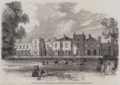 Panshanger House, Hertfordshire, the Seat of Earl Cowper (gravura) de English School