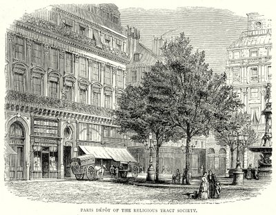 Depósito de Paris da Sociedade de Tratados Religiosos (gravura) de English School