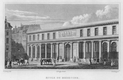 Paris, Ecole De Medecine (gravura) de English School